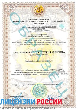 Образец сертификата соответствия аудитора Образец сертификата соответствия аудитора №ST.RU.EXP.00014299-3 Владикавказ Сертификат ISO 14001